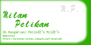 milan pelikan business card